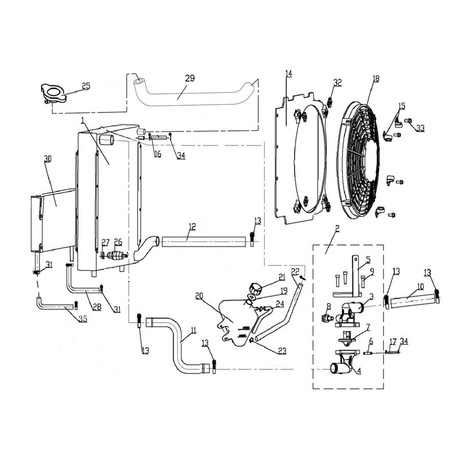 MSA 750 COOLING COMPONENTS