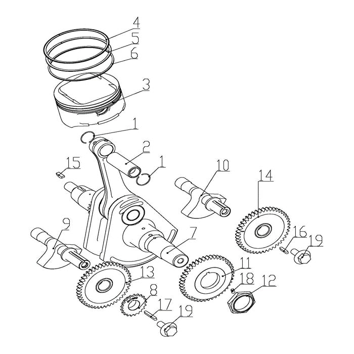 MSA 750 CRANKSHAFT COMP