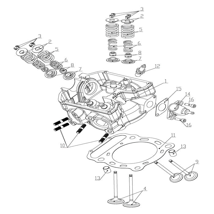 MSA 750 CYLINDER HEAD ASSY