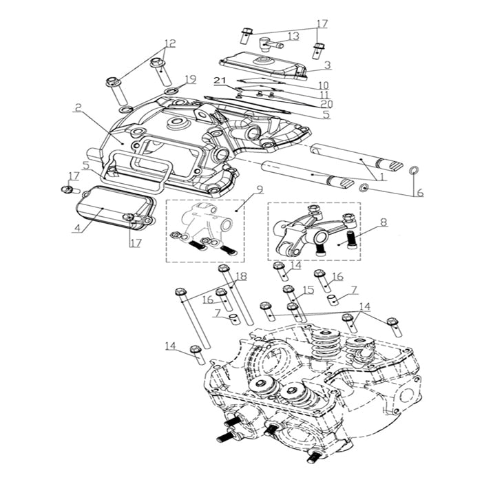 MSA 750 CYLINDER HEAD COVER ASSY
