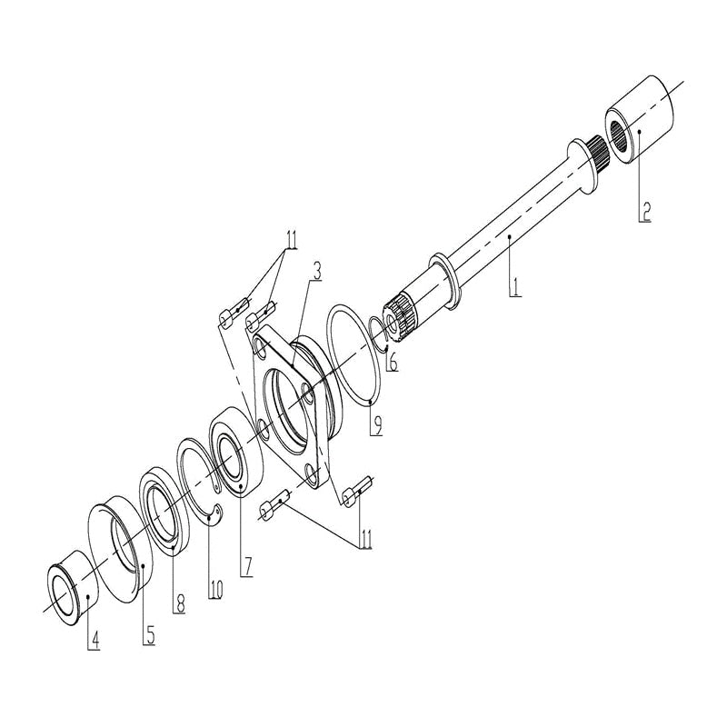 MSA 750 FRONT DRIVE ASSY