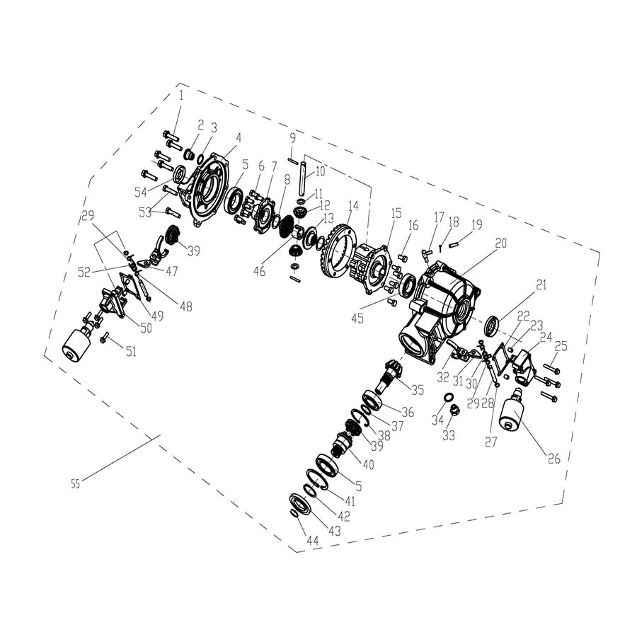 MSA 750 FRONT GEAR BOX