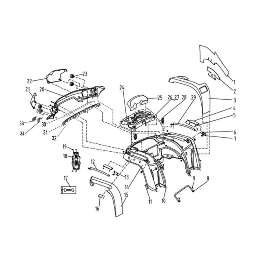 MSA 750 REAR FENDERS