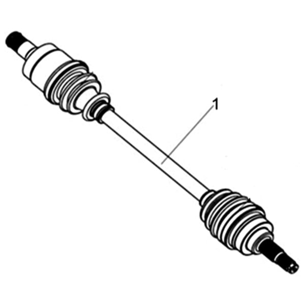 MSA 750 REAR RIGHT DRIVE AXLE (XL)