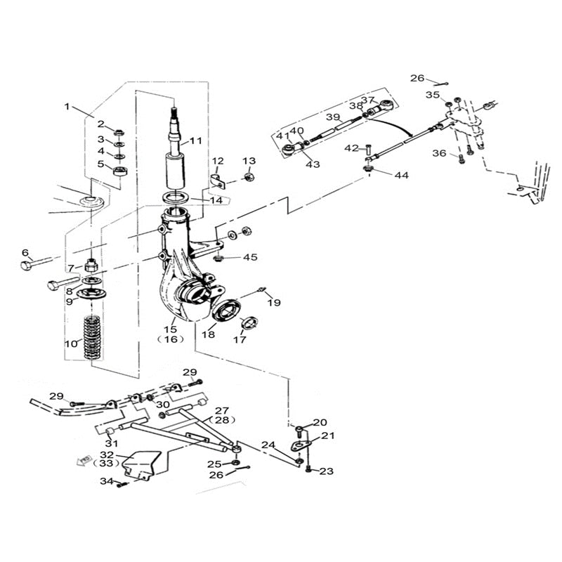 MSA 750 SHOCK ABSORBER FRONT