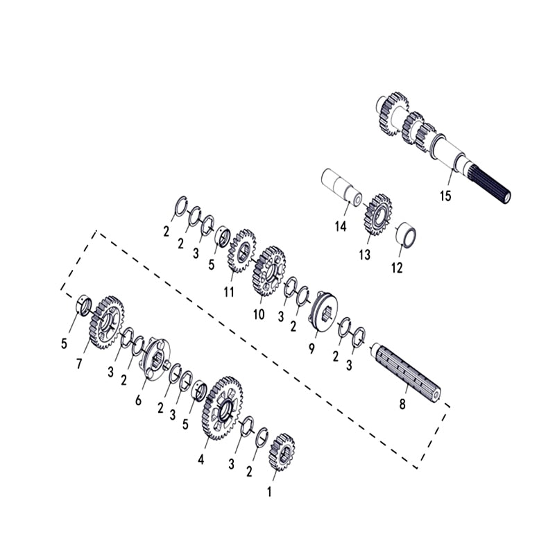 MSA 750 TRANSMISSION ASSY