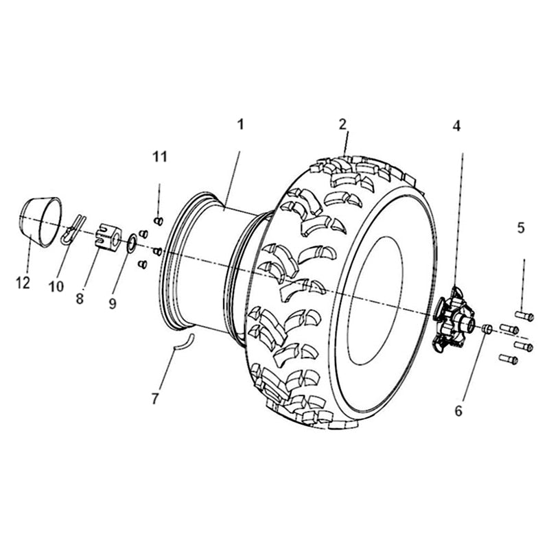 MSA 750 WHEEL FRONT