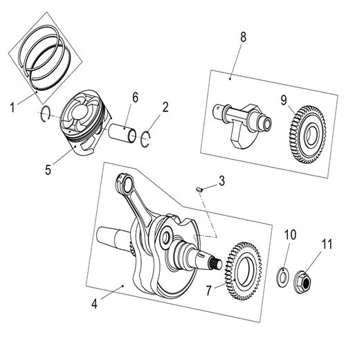 MSA 760 CRANKSHAFT COMP