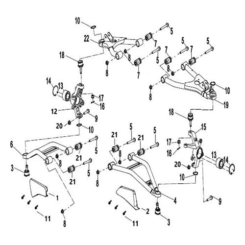MSA 760 FRONT ARM