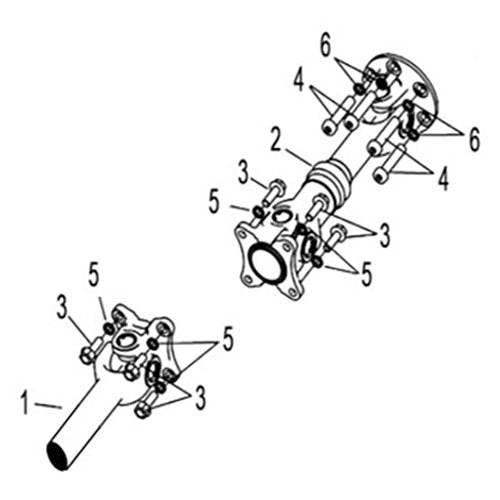 MSA 760 FRONT & REAR KNUCKLE ASSY