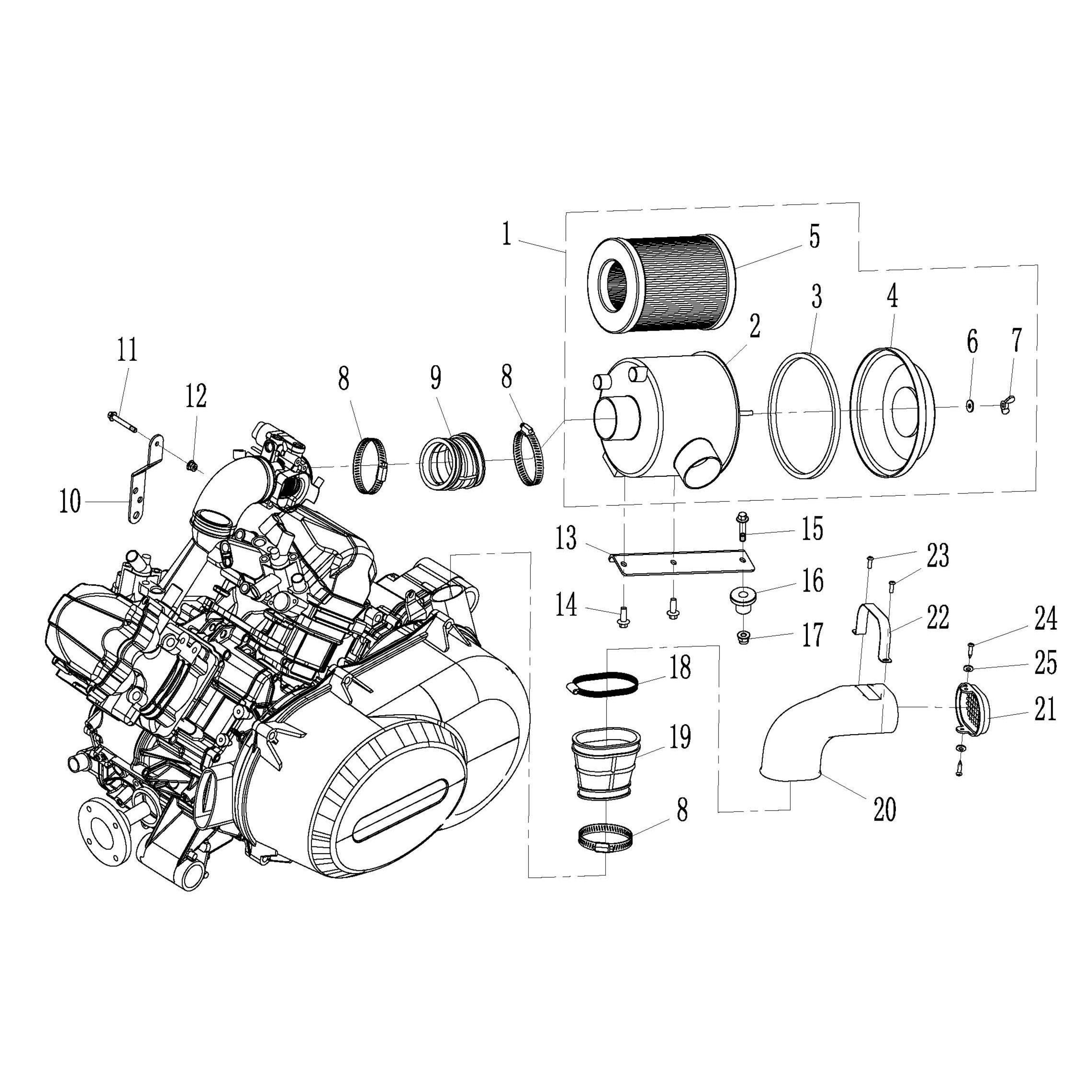 MSU850-5 - Air Intake System