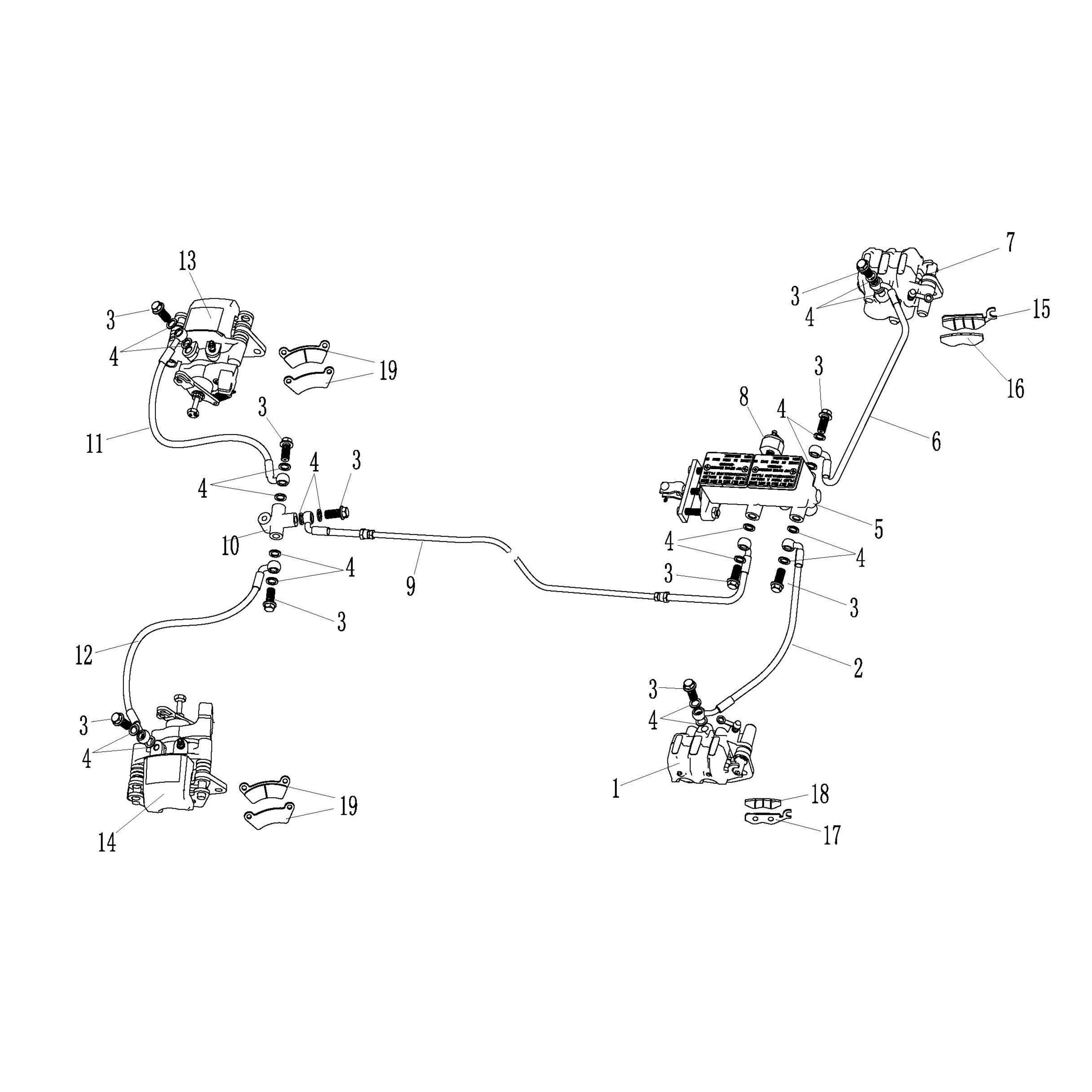 MSU850-5 - Double Row Disc Brake Assembly