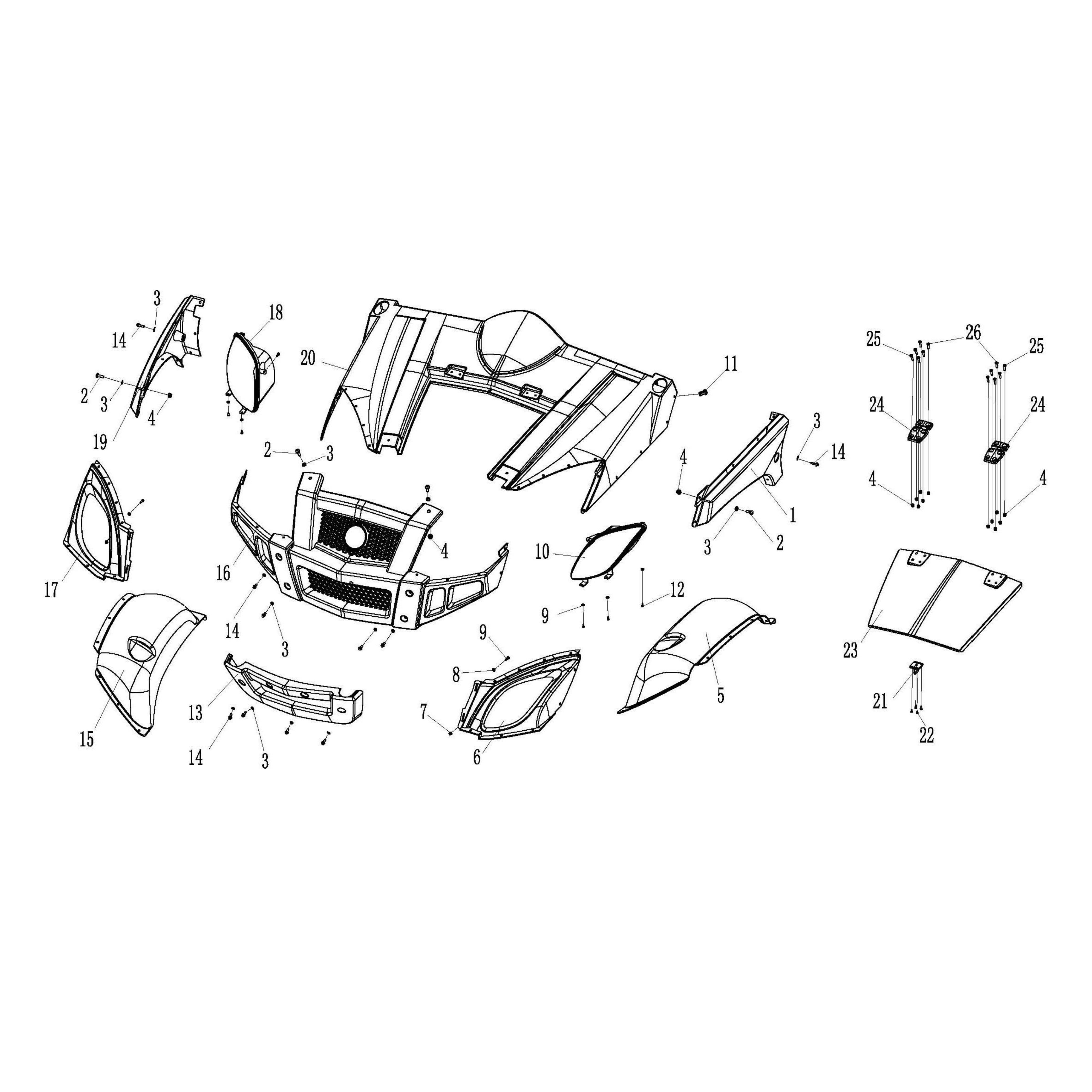 MSU850-5 - Front Face Assembly