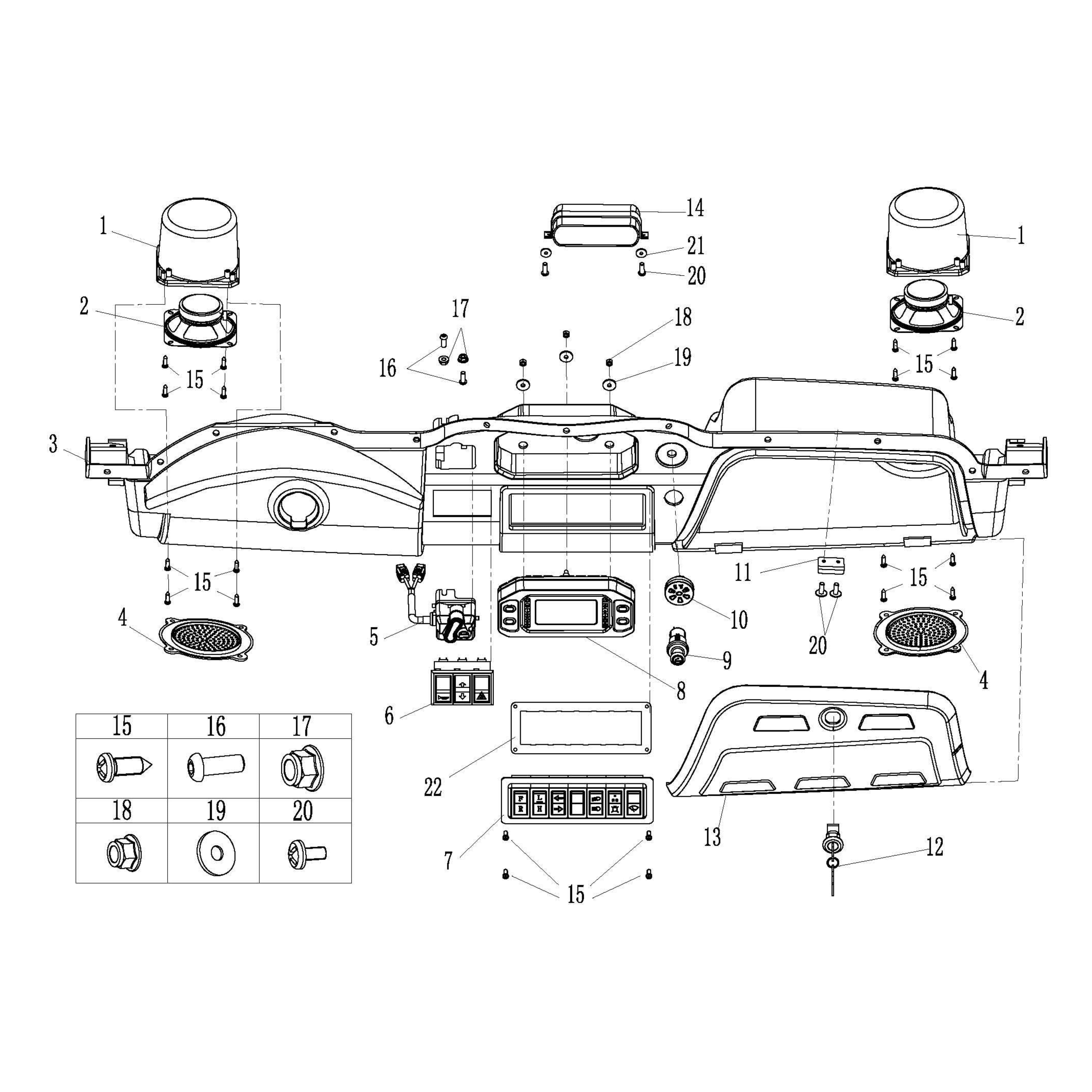 MSU850-5 - Instrument Panel Assembly