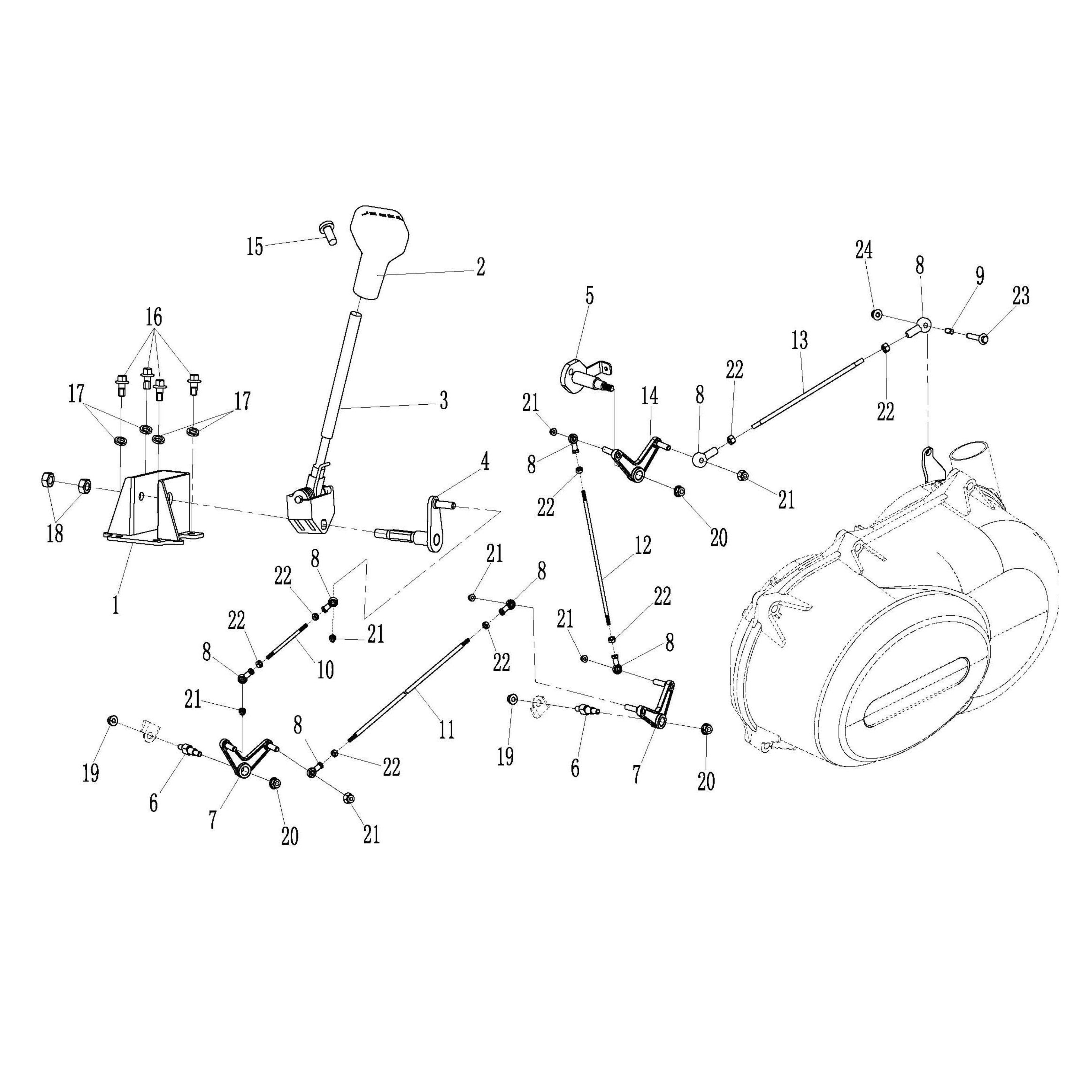 MSU850-5 - Shift Mechanism