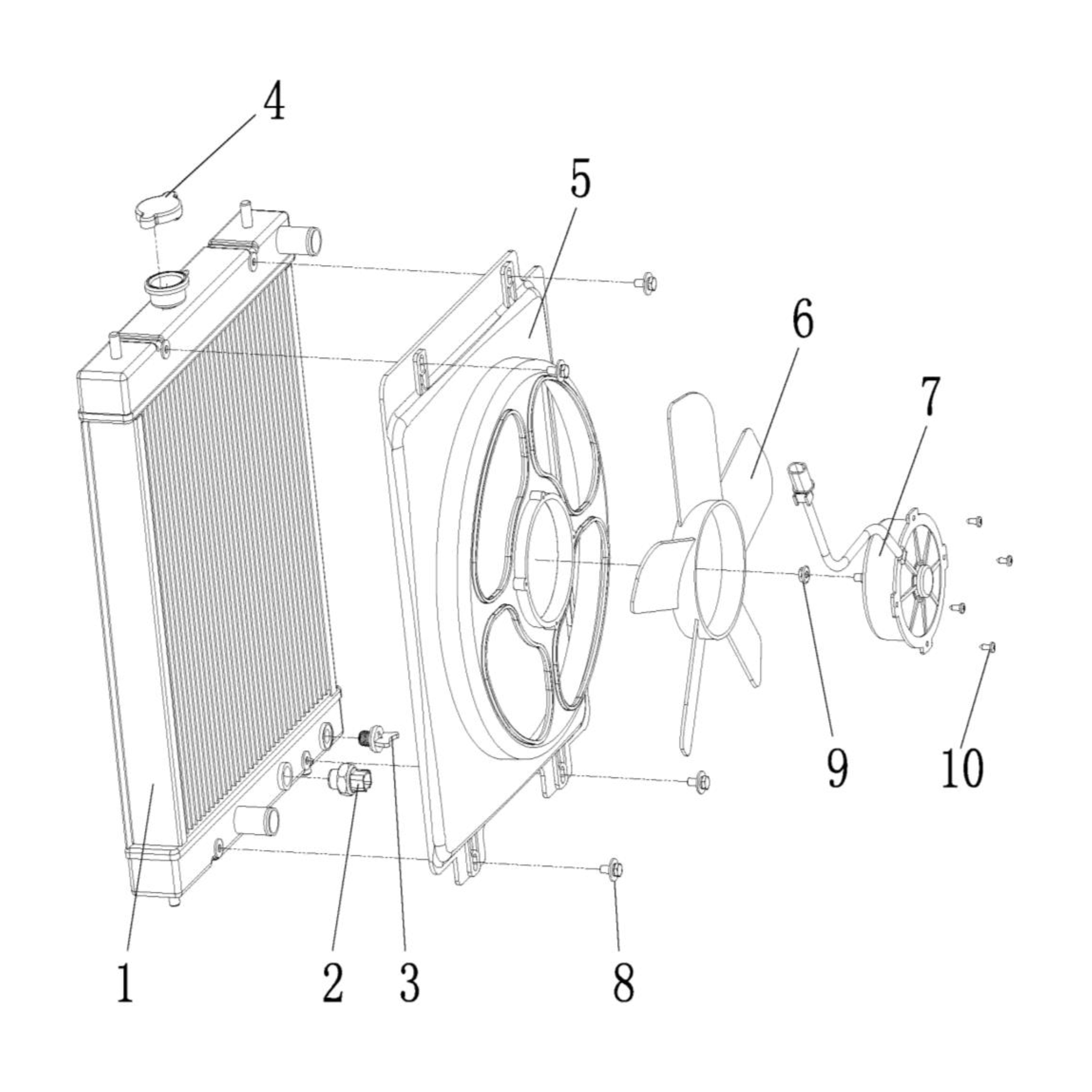 MSU850 Cooling System - Water Tank