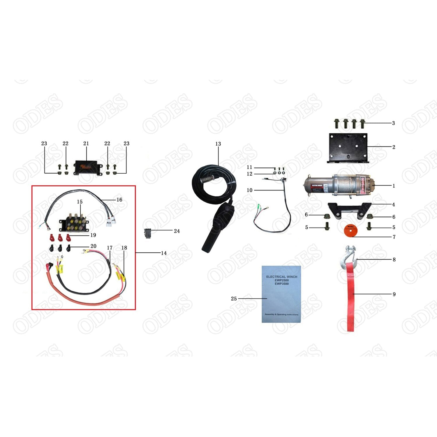 MSU 800-5 FRONT WINCH