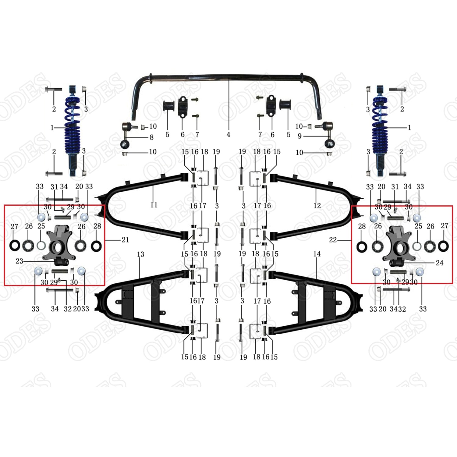 MSU 800-5 REAR SUSPENSION SYSTEM