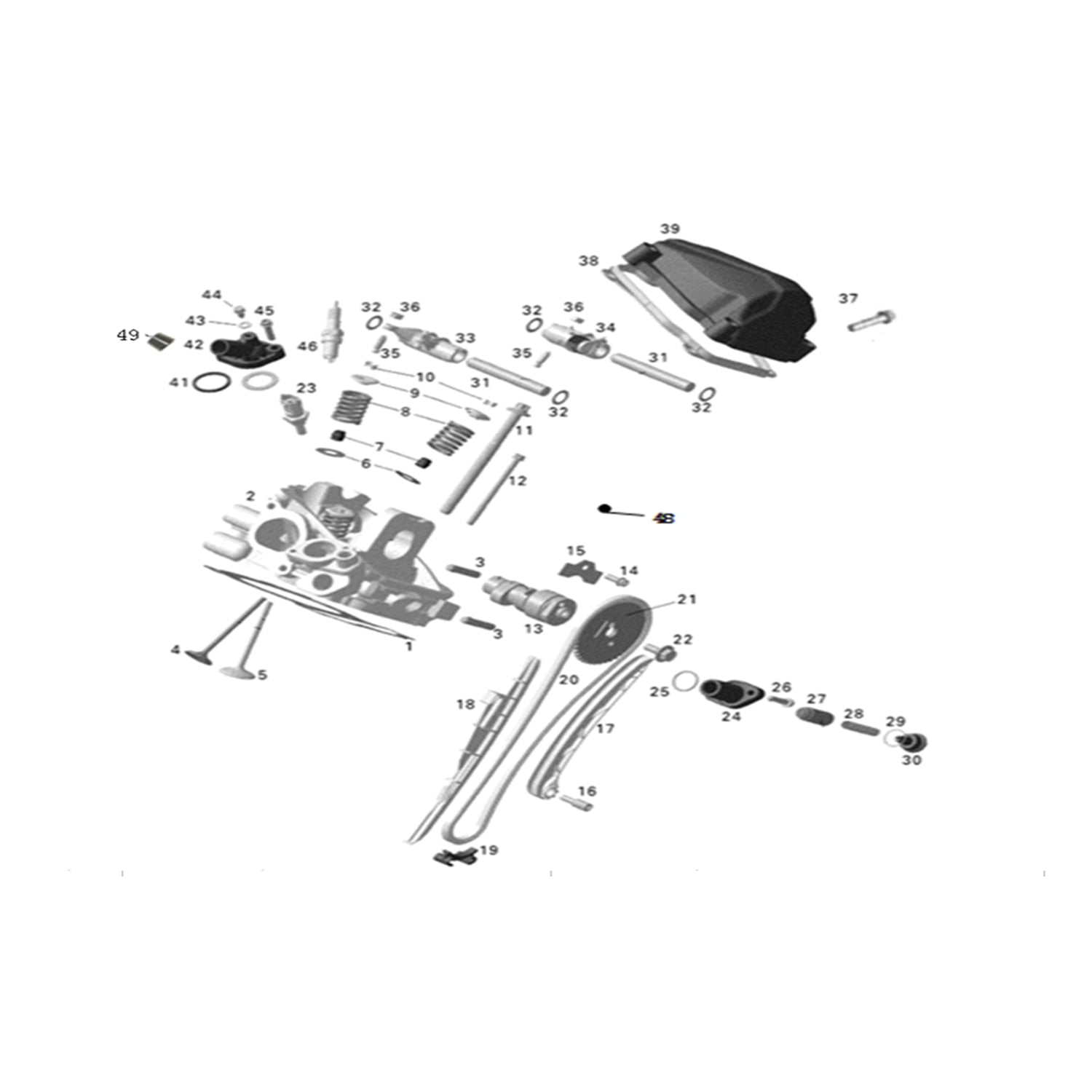 MSU 800-5 SECOND CYLINDER HEAD ASSY