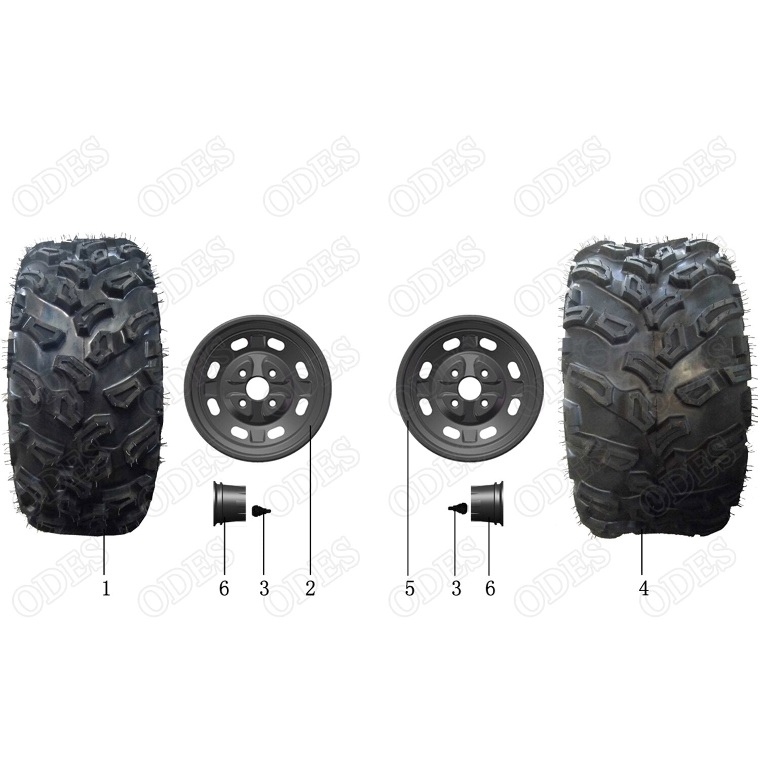 MSU 800 FRONT AND REAR TIRES
