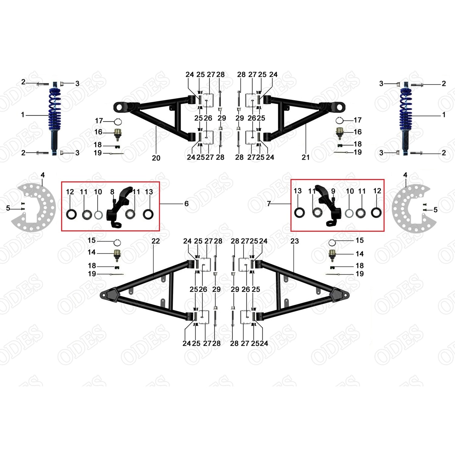 MSU 800 FRONT SUSPENSION SYSTEM
