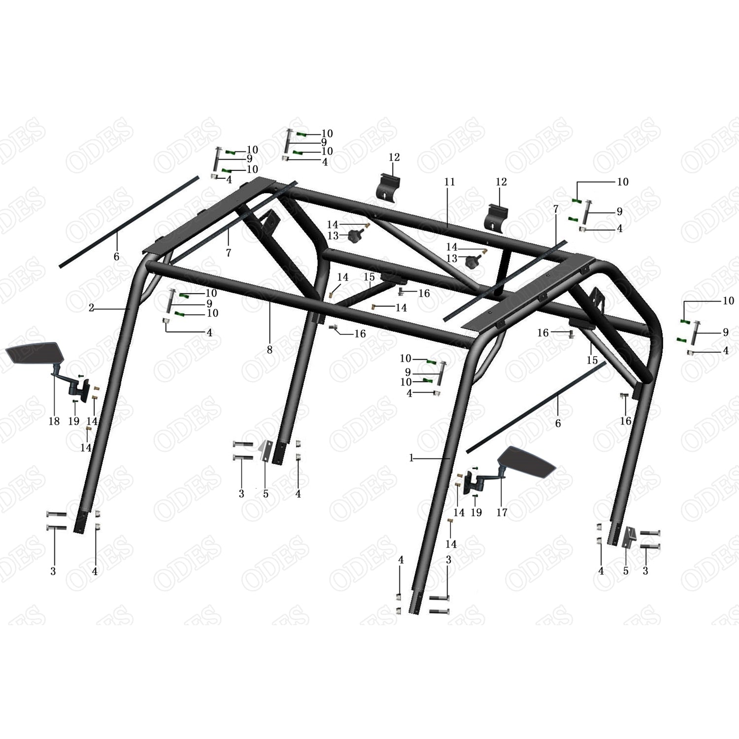 MSU 800 ROLL BAR