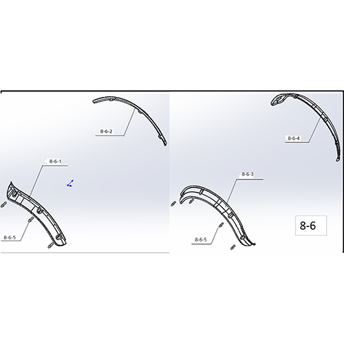 MVR2X Fender flare assembly