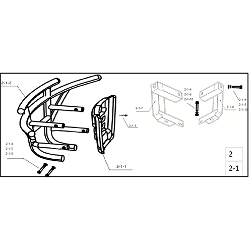 MVR2X Front bumper assembly