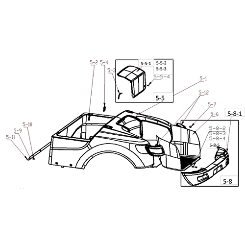 MVR2X Rear body assembly
