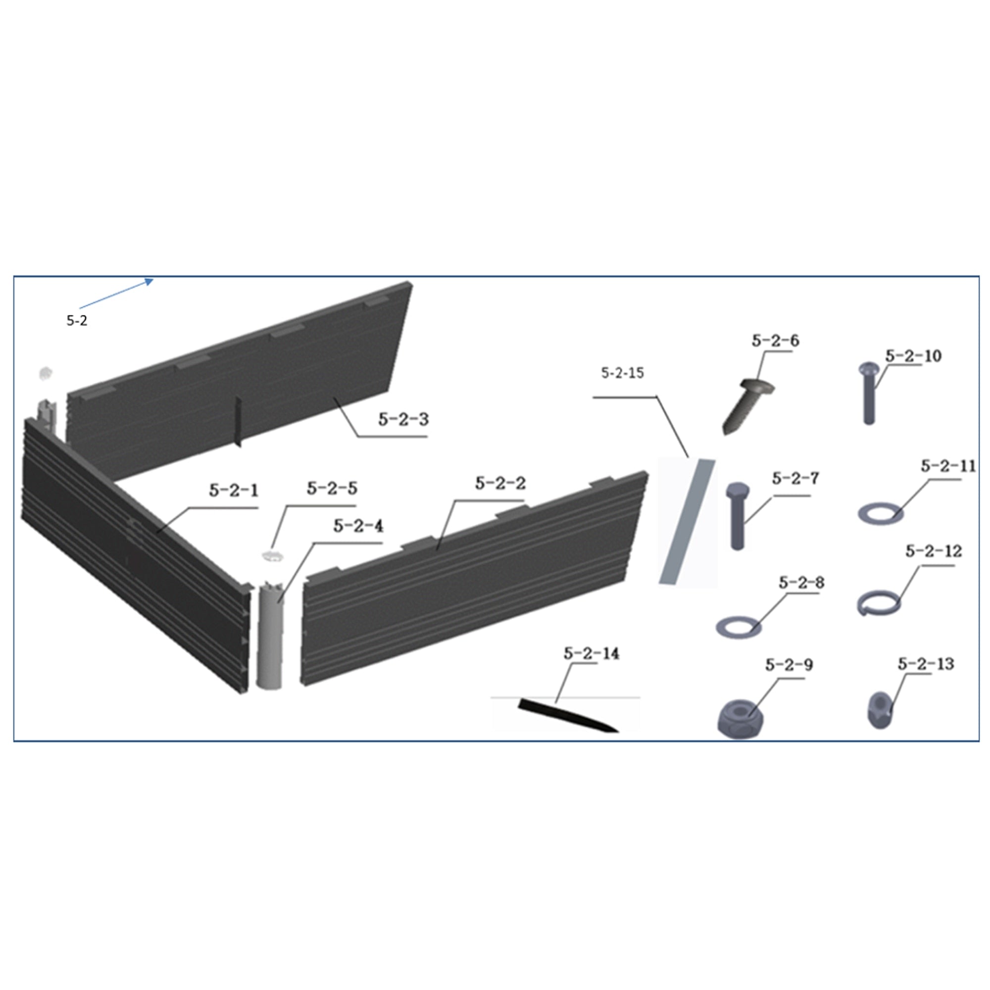 MVR Cargo Max Seat bucket assembly