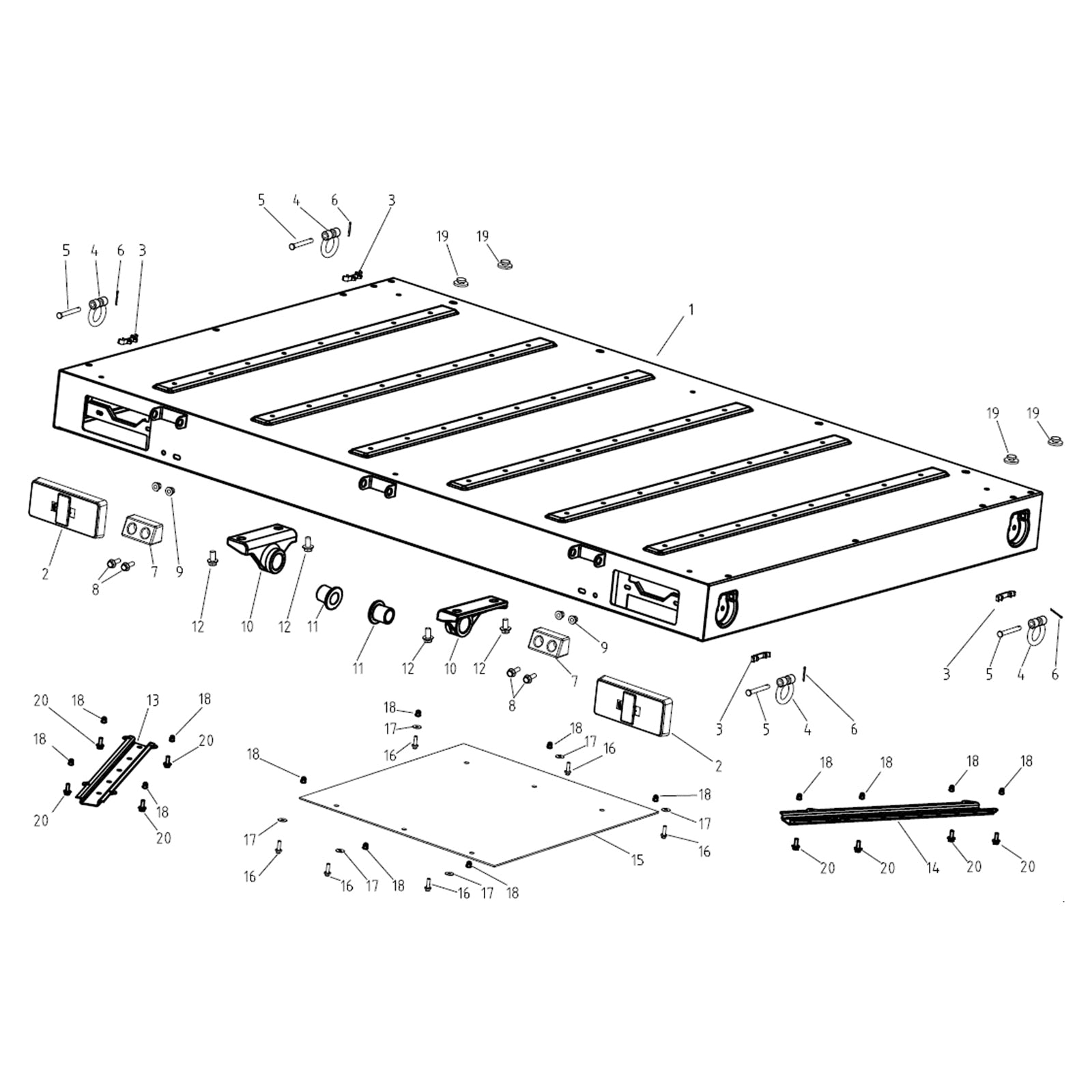 MXU 1000 BOTTOM OF CARGO BED