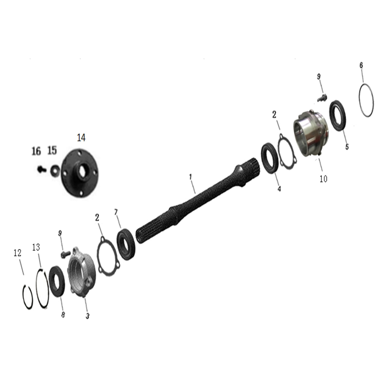 MXU 1000 DRIVE SHAFT