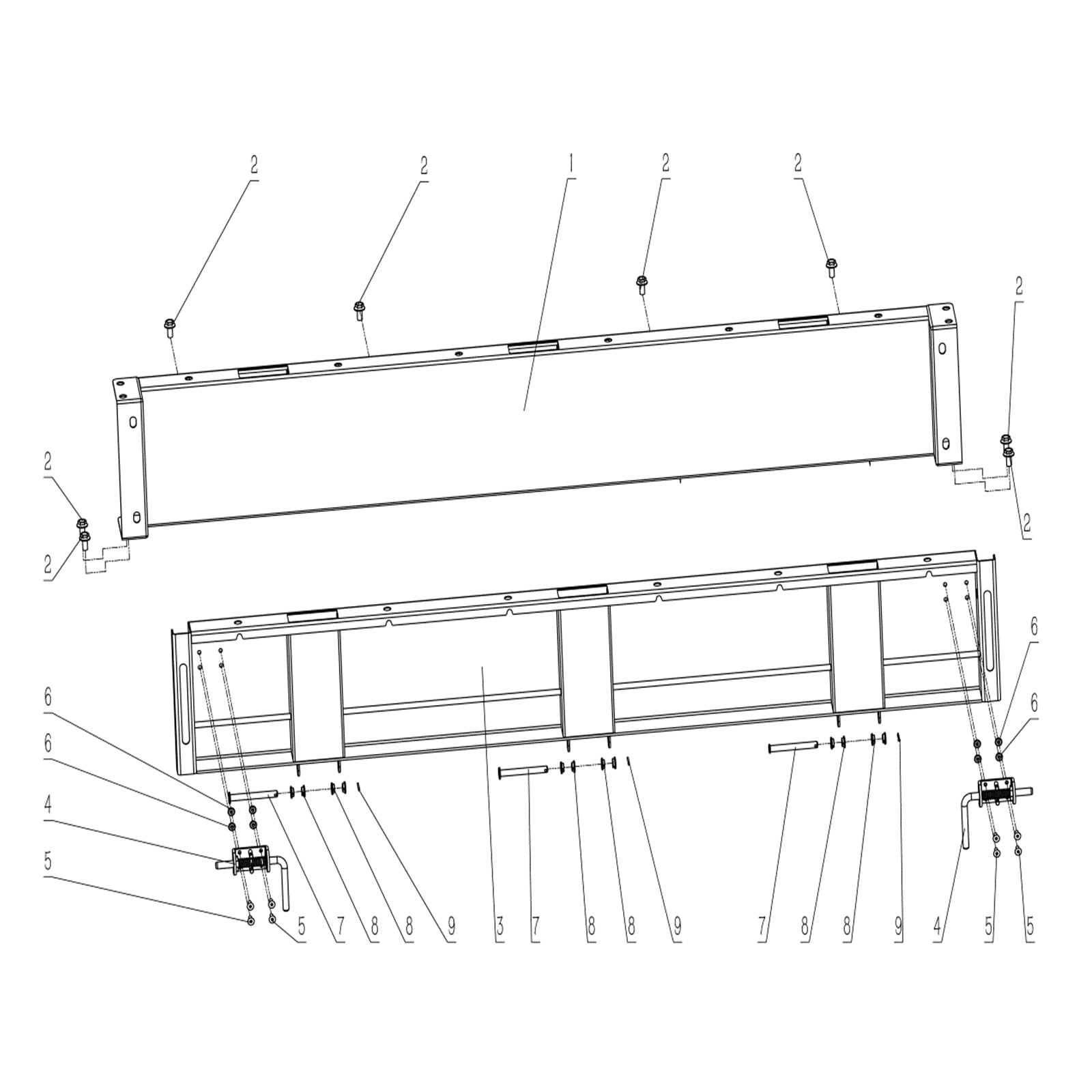 MXU 1000 FRONT BOXBOARD AND REAR DOOR OF CARGO BED