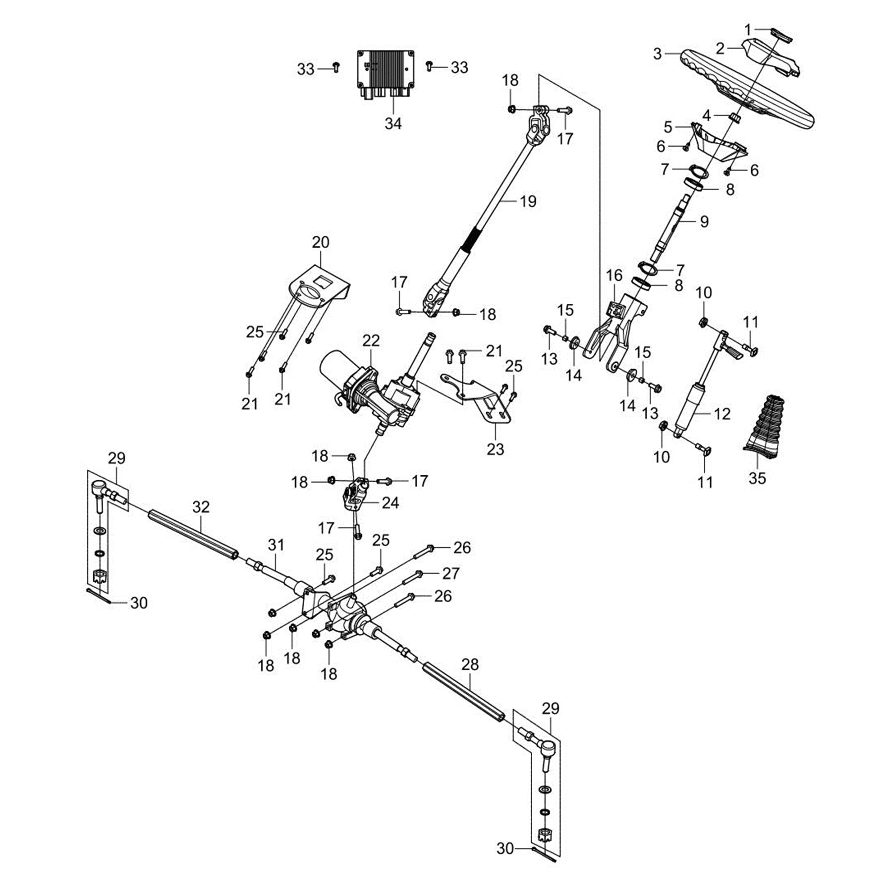 MXU 1000 STEERING SYSTEM