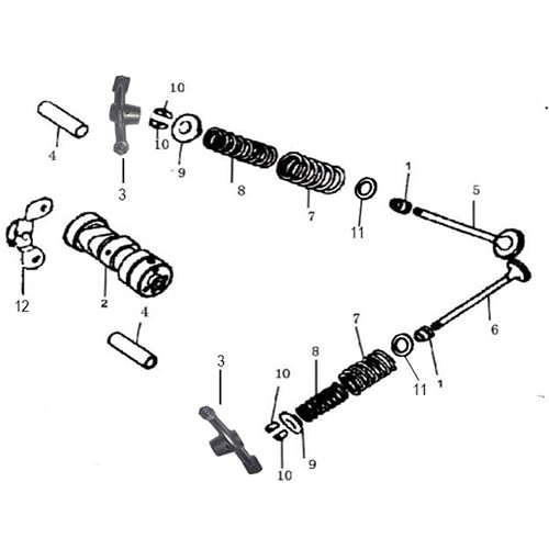 Mini J Camshaft & Valves