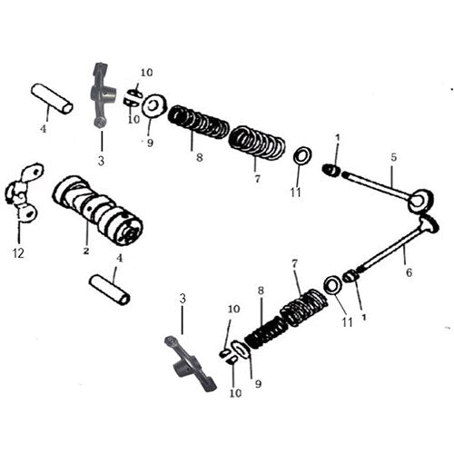 Mini J Camshaft & Valves