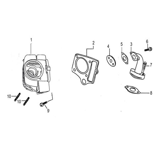 Mini J Cylinder Head