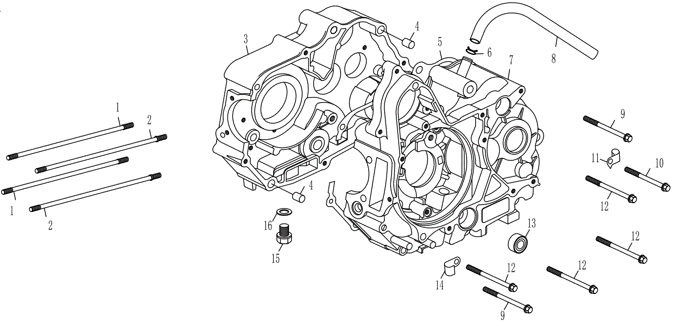 Mini Tractor Crankcase