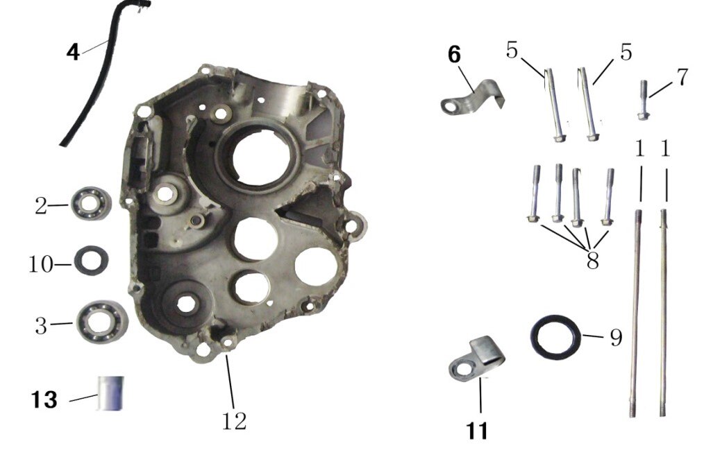 Mini Tractor Left Crankcase