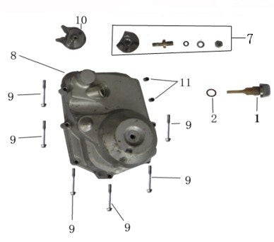 Mini Tractor Right Crankcase Cover