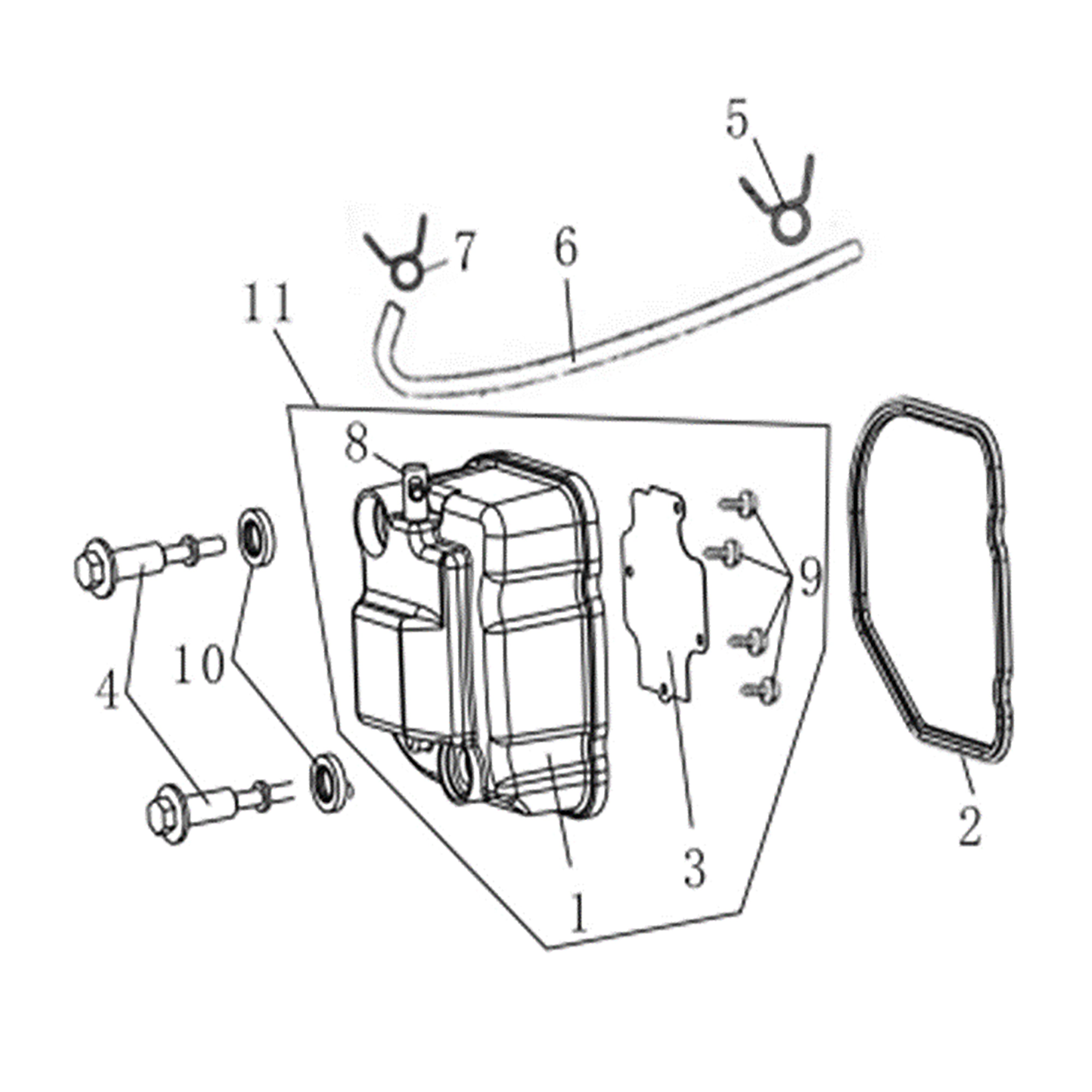 NEW GKA 200 CYLINDER HEAD COVER ASSY