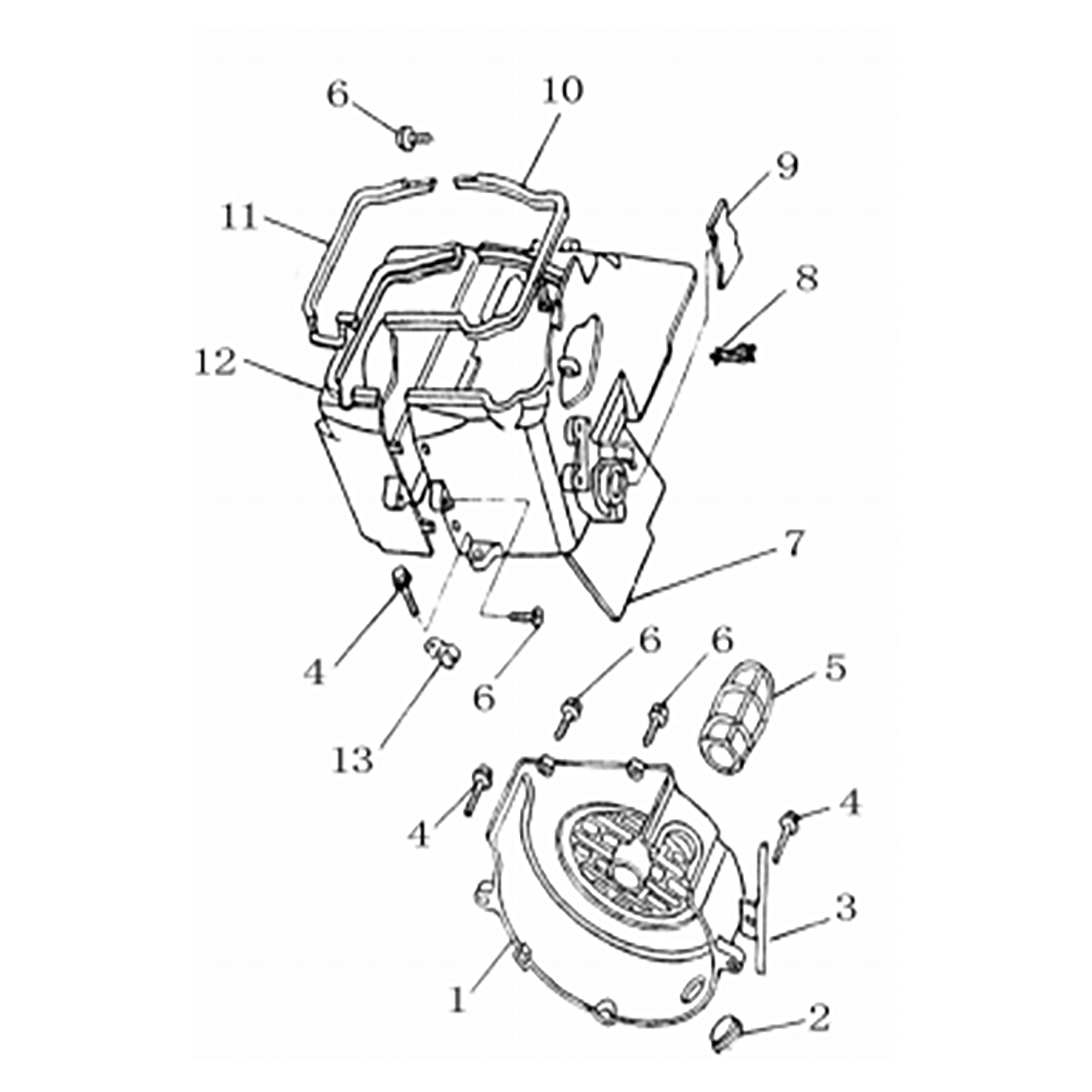 NEW GKA 200 FAN COVER ASSY