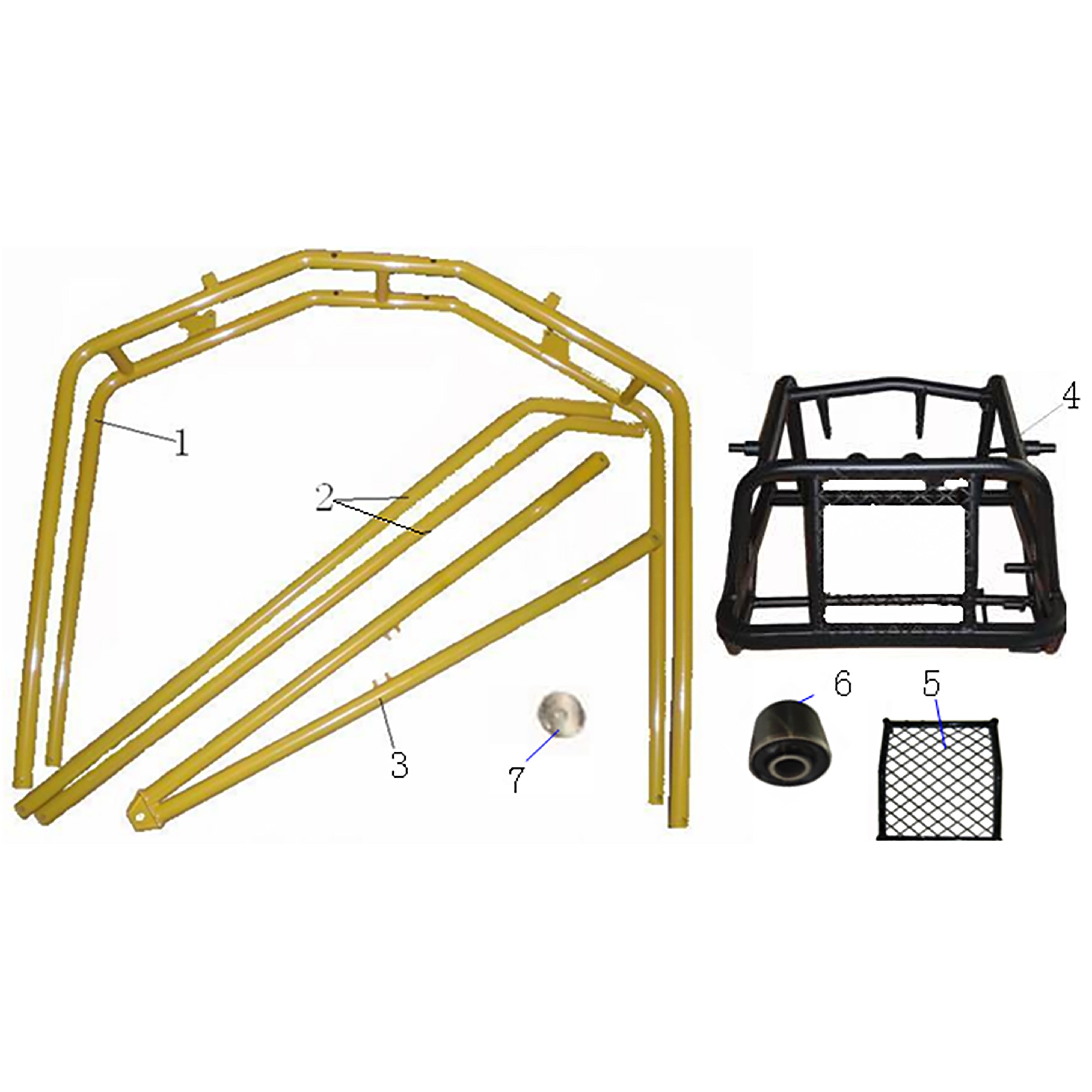 NEW GKA 200 ROLL BAR, ENGINE CARRIER