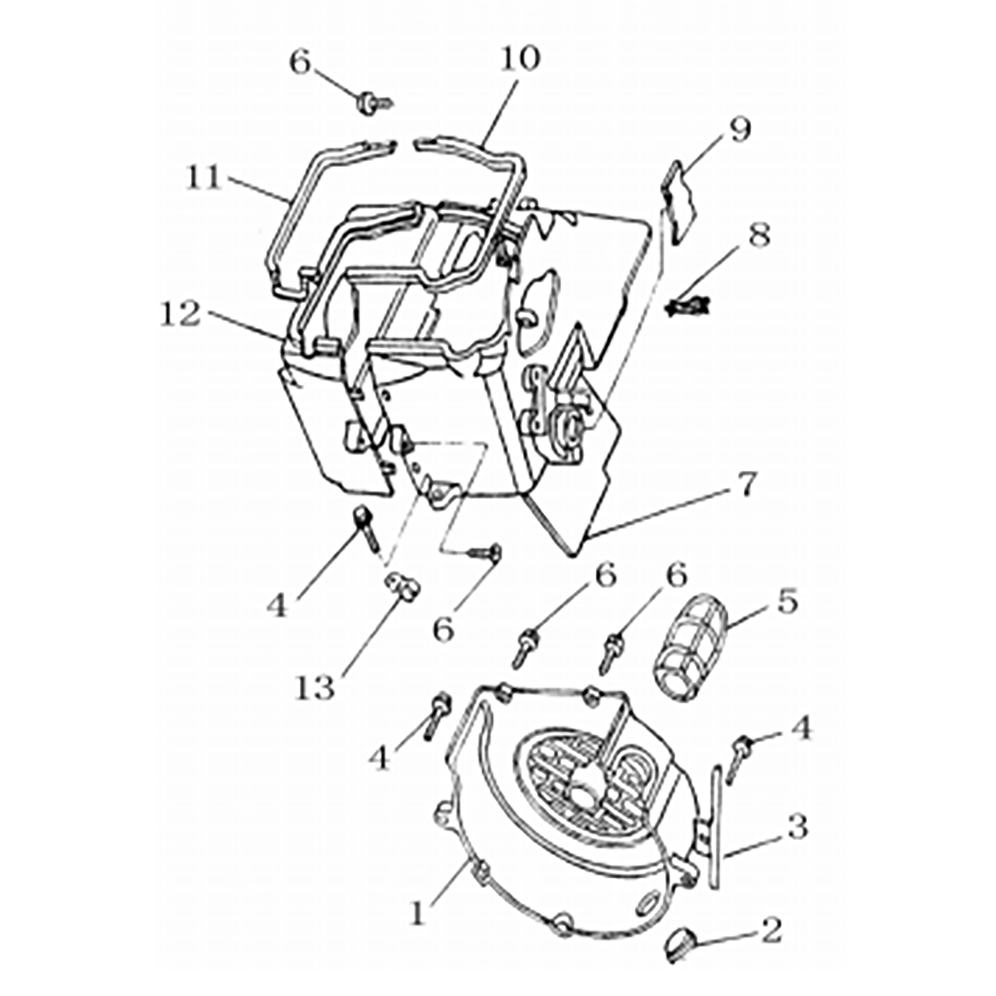 NEW GKD 200 FAN COVER ASSY