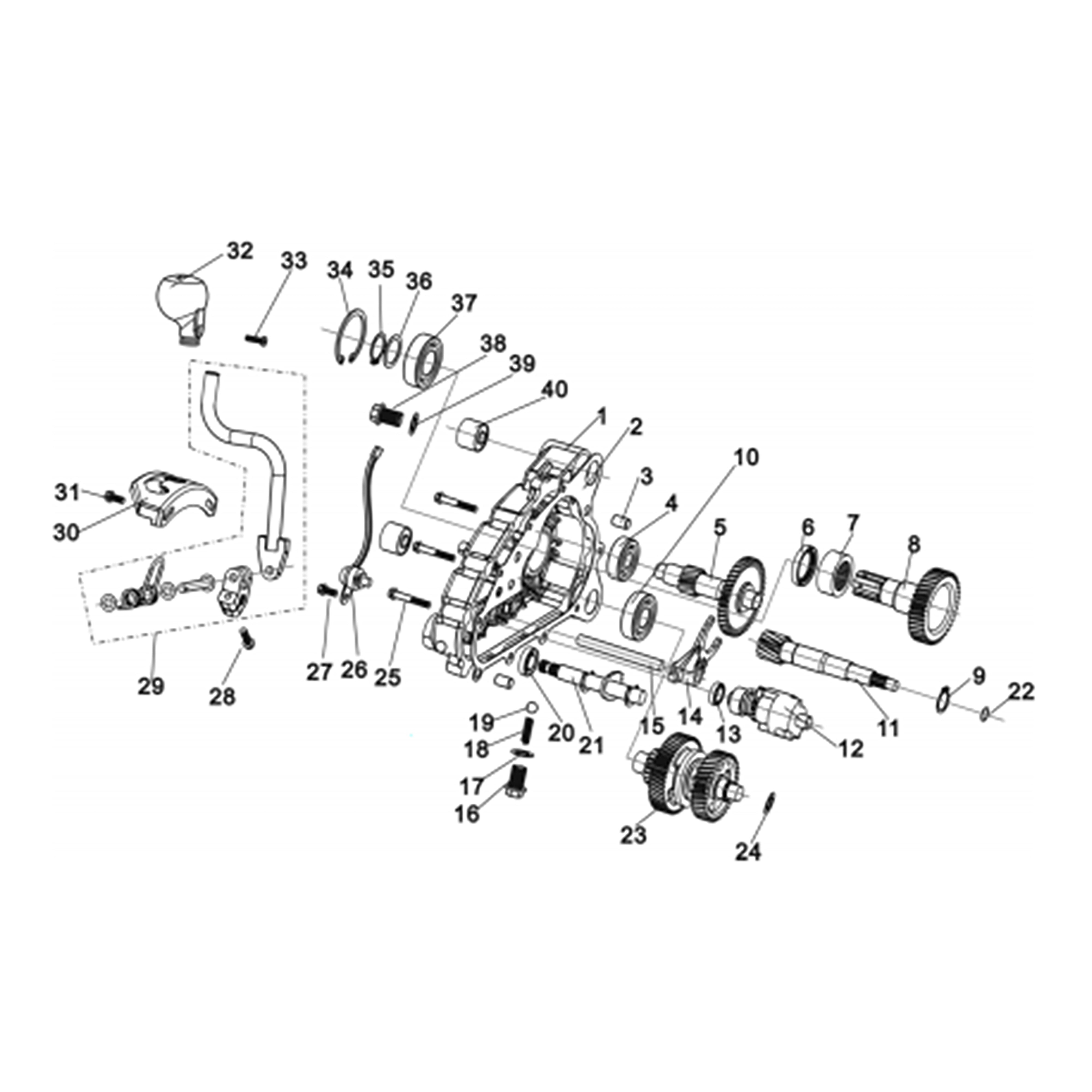 NEW GKD 200 GEARCASE ASSY