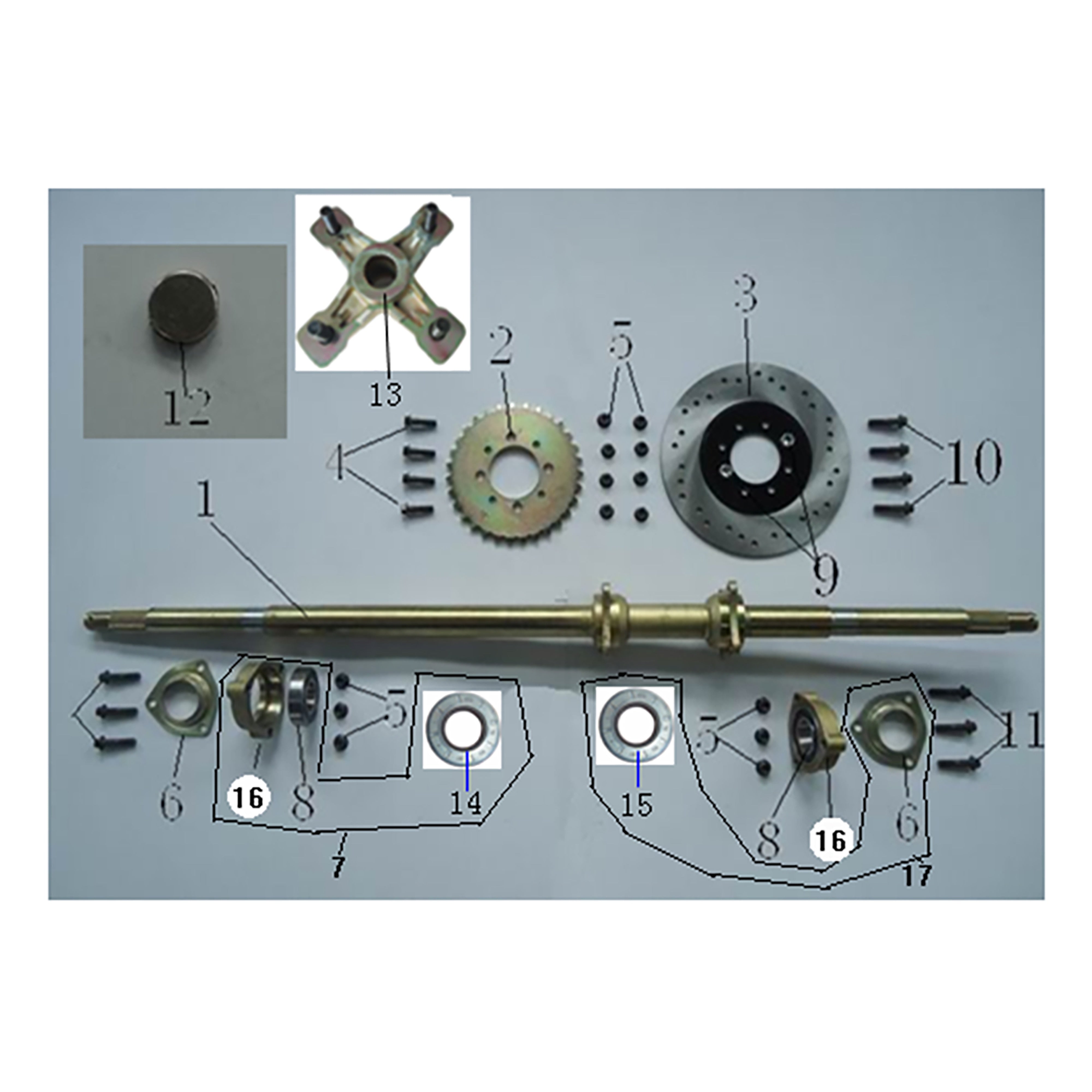 NEW GKD 200 REAR AXLE