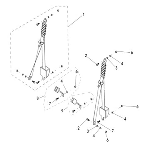 SENTINEL 570 BODY, SEAT BELT MOUNTING