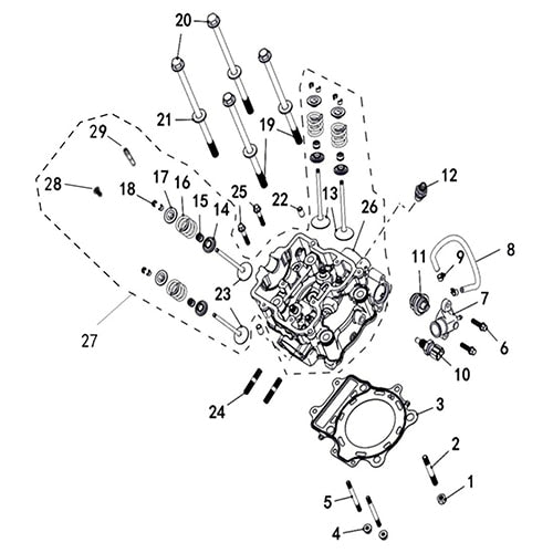SENTINEL 570 CYLINDER HEAD