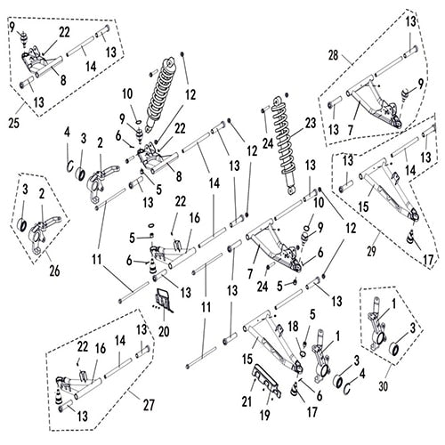 SENTINEL 570 FRONT SUSPENSION