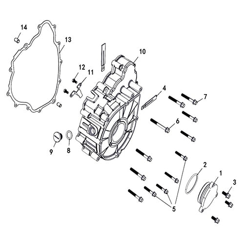 SENTINEL 570 LEFT CRANKCASE COVER